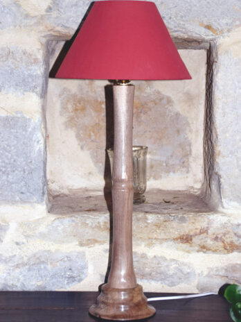 Lampe à poser en Noyer clair